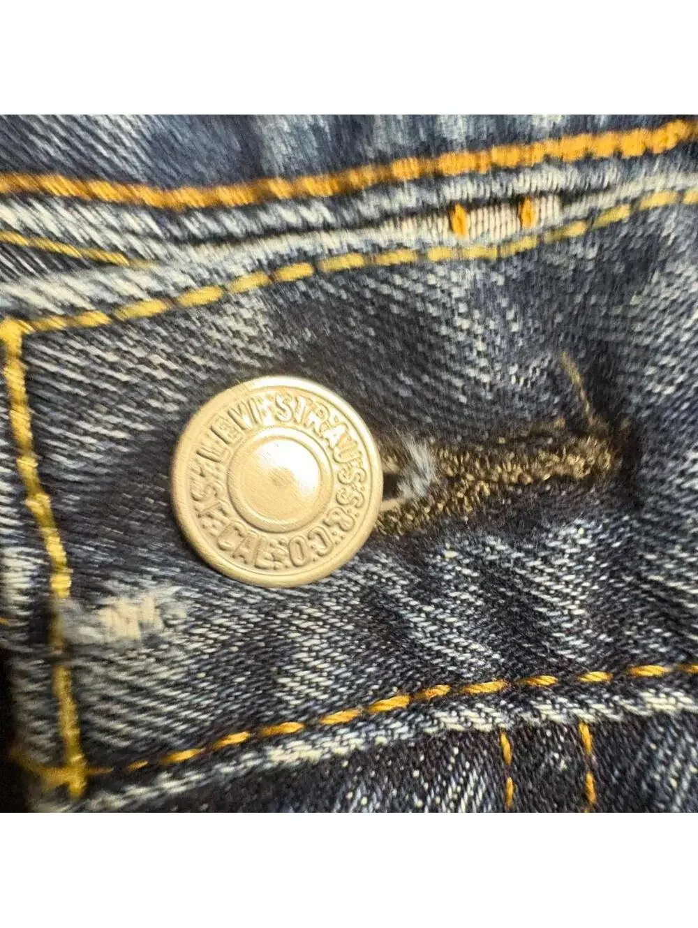 Levis 502 Regular Taper Jeans Mens 30x32 Distressed Ripped Blue Denim 100%